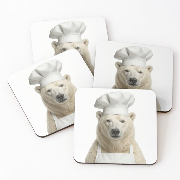Item preview, Funny Polar Bear Chef Realistic Animal Cooking Humor Art designed and sold by LazyOwlStore.