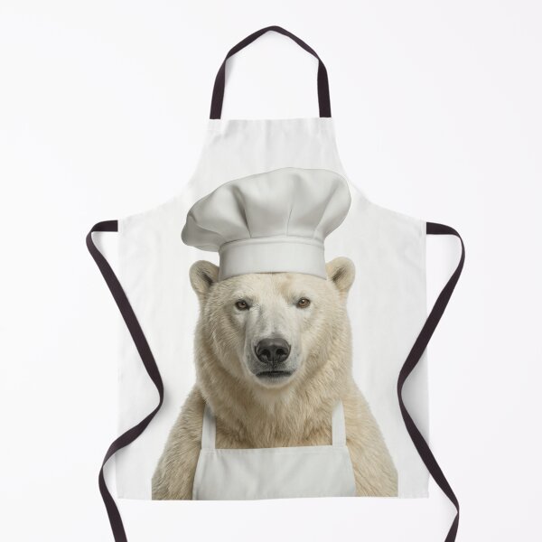 Item preview, Funny Polar Bear Chef Realistic Animal Cooking Humor Art designed and sold by LazyOwlStore.