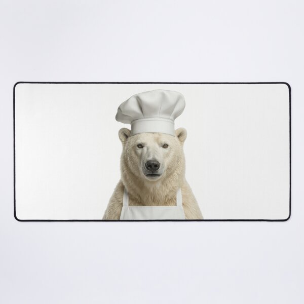 Item preview, Funny Polar Bear Chef Realistic Animal Cooking Humor Art designed and sold by LazyOwlStore.