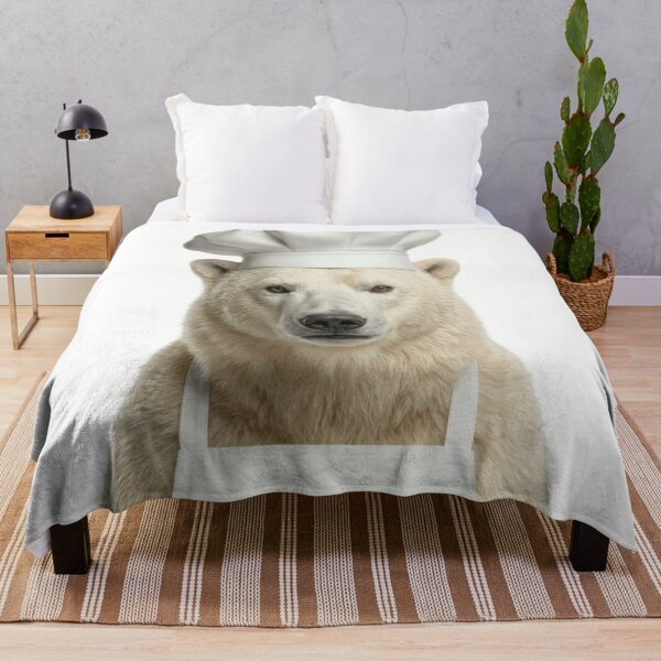 Item preview, Funny Polar Bear Chef Realistic Animal Cooking Humor Art designed and sold by LazyOwlStore.
