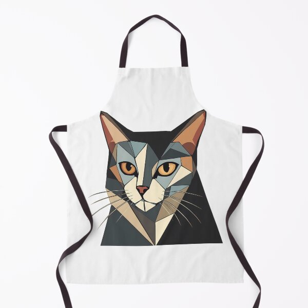 Item preview, Cubist Cat Portrait Geometric Abstract Art designed and sold by Common-Standard.