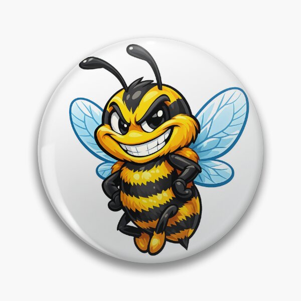 Item preview, a smiling, cheerful bee designed and sold by Troll Art & Delete.