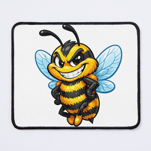 Item preview, a smiling, cheerful bee designed and sold by Troll Art & Delete.