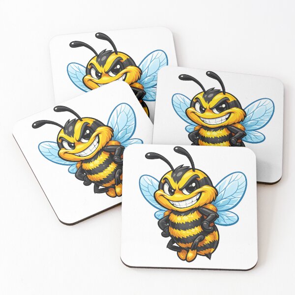Item preview, a smiling, cheerful bee designed and sold by Troll Art & Delete.