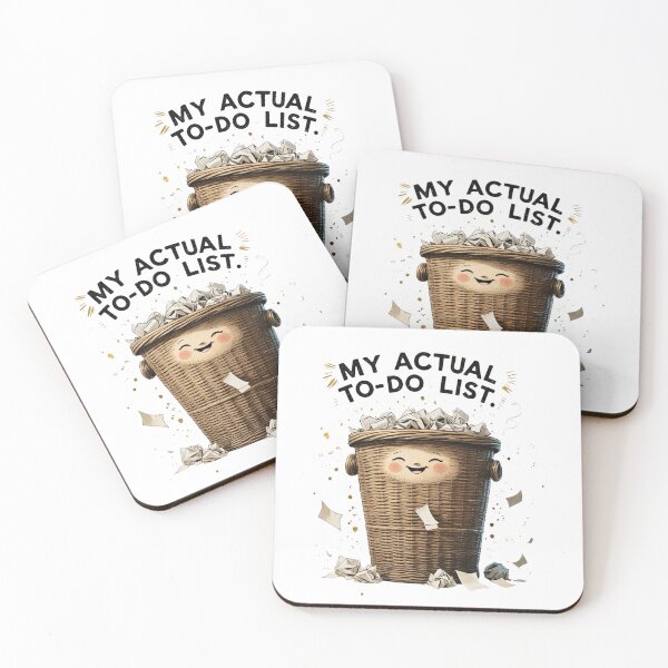 Item preview, My Actual To Do List Funny Trash Can Office Humor designed and sold by AQUILAKREO.