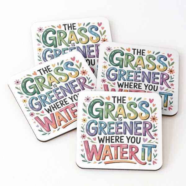 Item preview, The grass is greener where you water it designed and sold by nimmitrends.