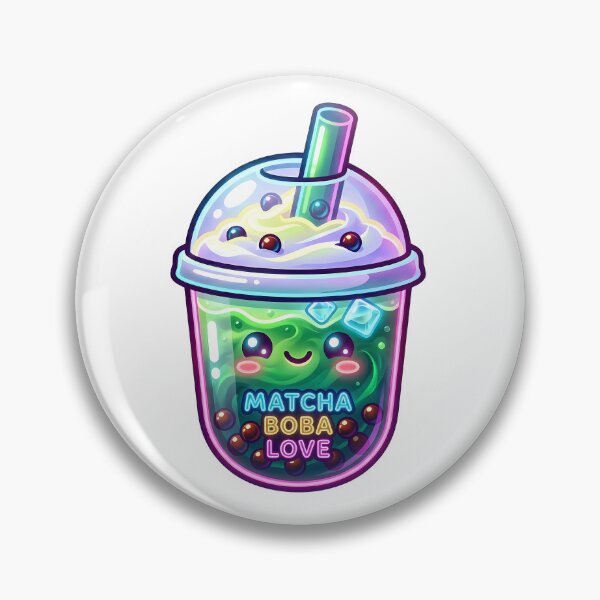 Item preview, Neon Boba Tea – Glowing Bubble Tea Cyberpunk Aesthetic Illustration designed and sold by BobaBunny76.