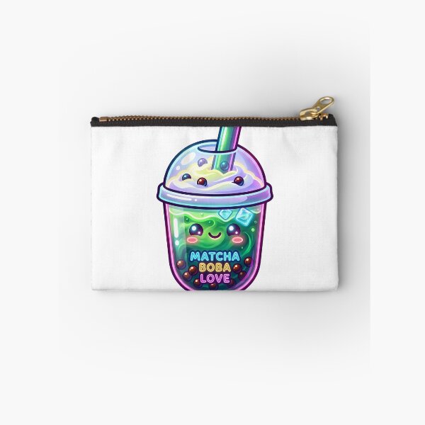 Item preview, Neon Boba Tea – Glowing Bubble Tea Cyberpunk Aesthetic Illustration designed and sold by BobaBunny76.