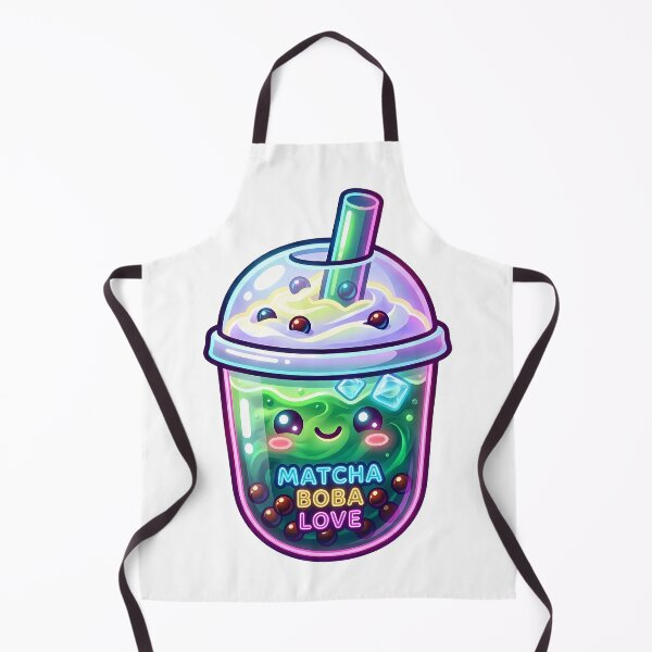 Item preview, Neon Boba Tea – Glowing Bubble Tea Cyberpunk Aesthetic Illustration designed and sold by BobaBunny76.