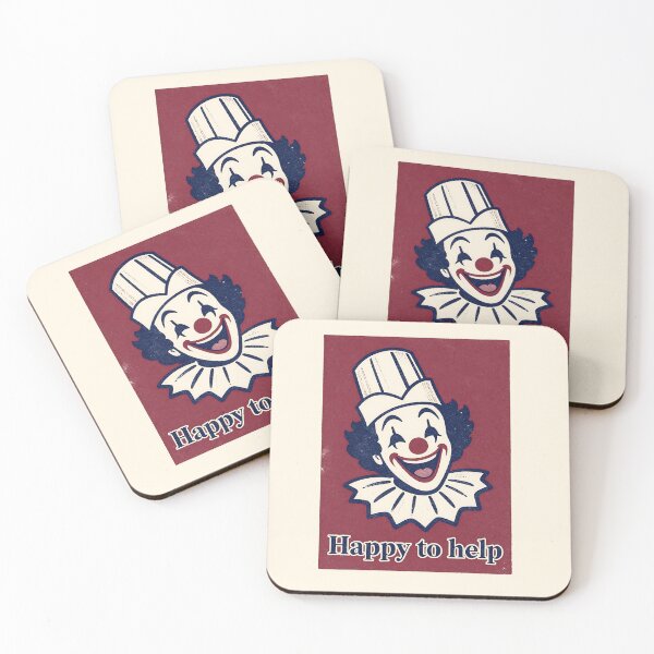 Item preview, Happy to Help Sarcastic Clown Customer Service Meme Retro Art designed and sold by LumePrint.
