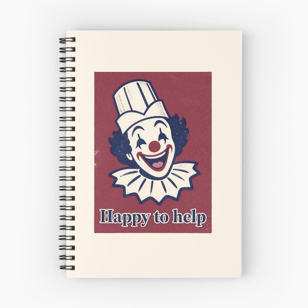 Item preview, Happy to Help Sarcastic Clown Customer Service Meme Retro Art designed and sold by LumePrint.
