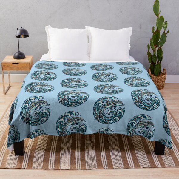 Item preview, "Ornamental Dolphin – Ocean Fantasy Art  designed and sold by Dogandesighn.