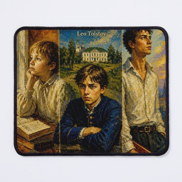 Item preview, Childhood, Boyhood, Youth - Leo Tolstoy - Russian Culture and literature designed and sold by Substance_life.