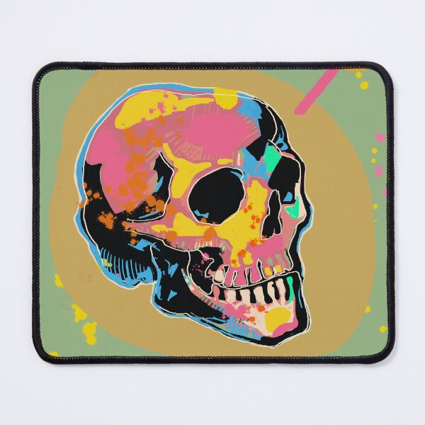 Item preview, Vibrant Pop Art Skull | Colorful Statement Piece designed and sold by MikZviagin.