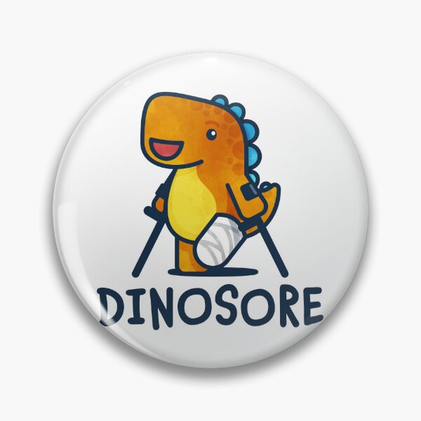 Item preview, Dinosore in Orange + Wrist Crutches designed and sold by Tom Napper Design.
