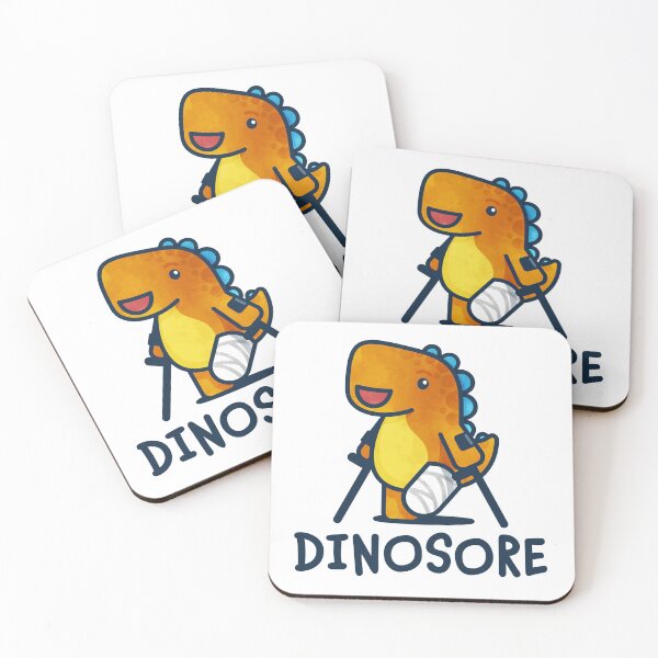 Item preview, Dinosore in Orange + Wrist Crutches designed and sold by Tom Napper Design.