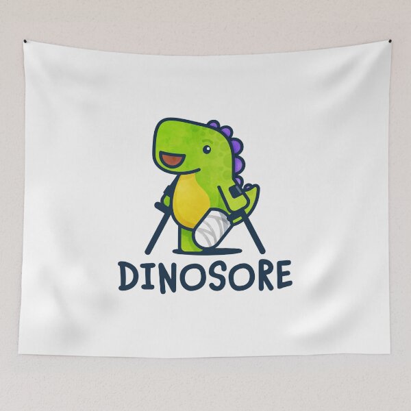 Item preview, Dinosore in Green + Wrist Crutches designed and sold by Tom Napper Design.