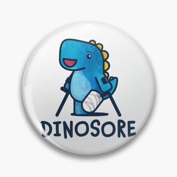 Item preview, Dinosore in Blue + Wrist Crutches designed and sold by Tom Napper Design.