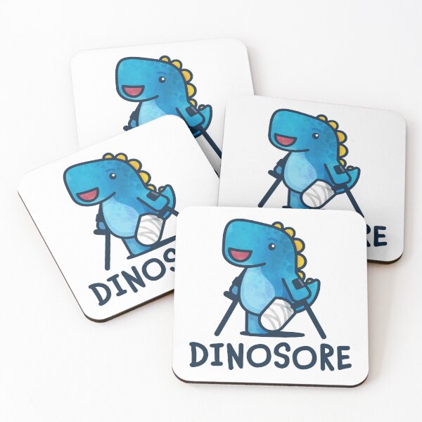 Item preview, Dinosore in Blue + Wrist Crutches designed and sold by Tom Napper Design.