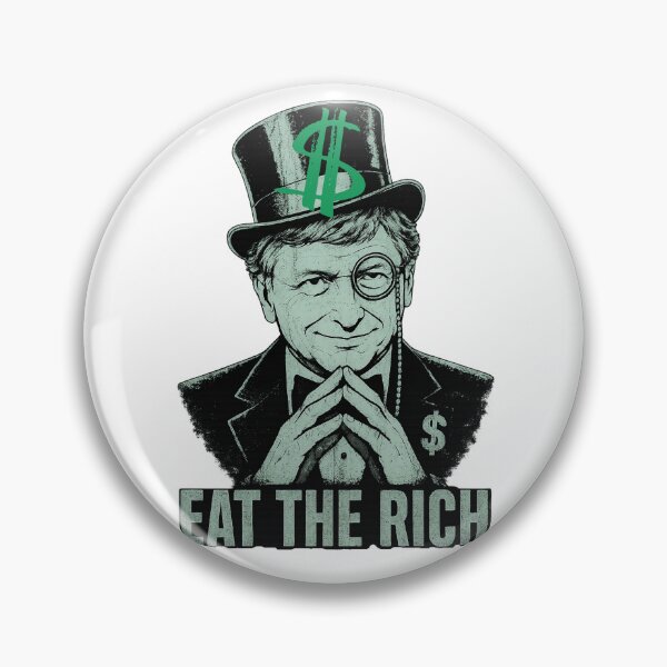 Item preview, Eat The Rich Print designed and sold by Thehatinthecat.