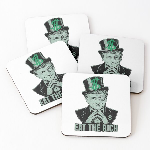 Item preview, Eat The Rich Print designed and sold by Thehatinthecat.