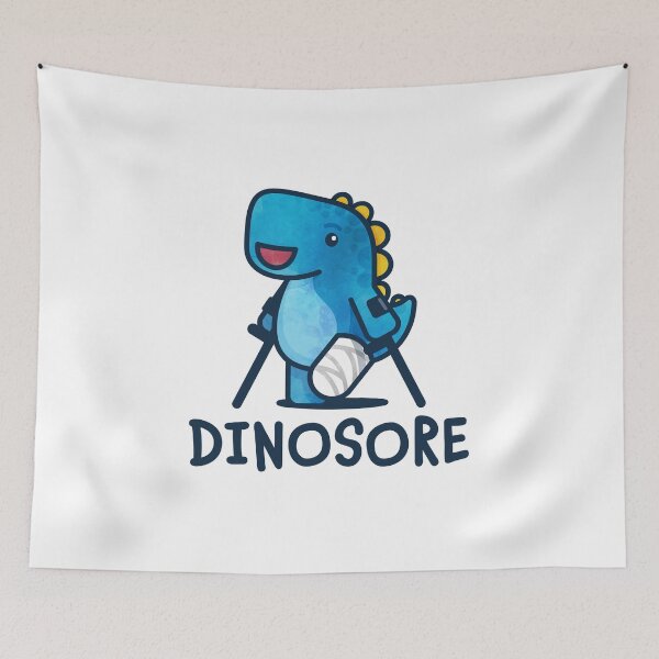 Item preview, Dinosore in Blue + Wrist Crutches designed and sold by Tom Napper Design.