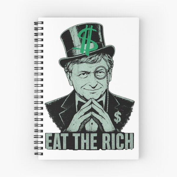 Item preview, Eat The Rich Print designed and sold by Thehatinthecat.