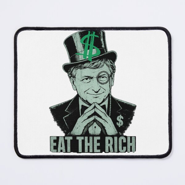 Item preview, Eat The Rich Print designed and sold by Thehatinthecat.