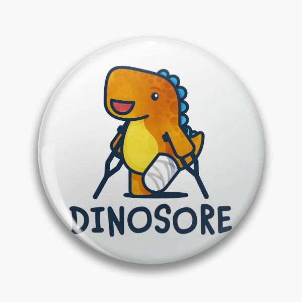 Item preview, Dinosore in Orange + Underarm Crutches designed and sold by Tom Napper Design.