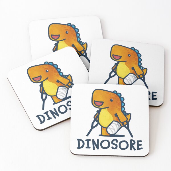 Item preview, Dinosore in Orange + Underarm Crutches designed and sold by Tom Napper Design.