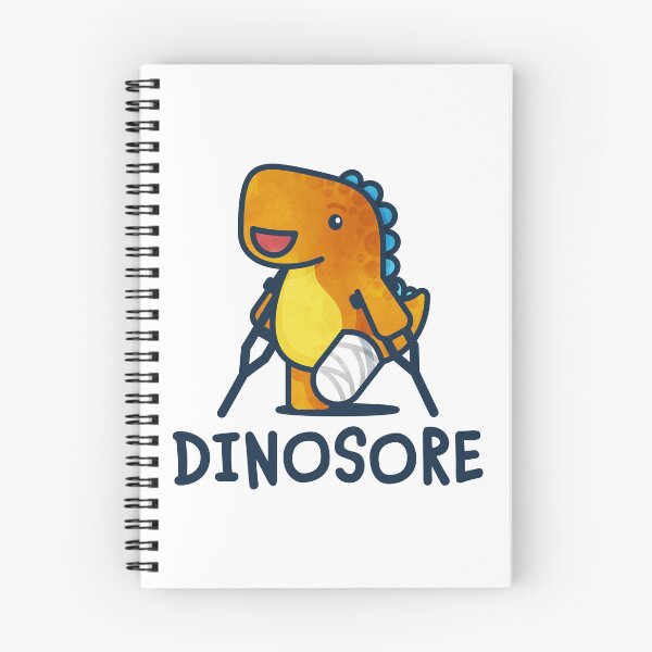 Item preview, Dinosore in Orange + Underarm Crutches designed and sold by Tom Napper Design.