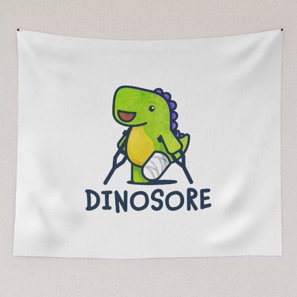 Item preview, Dinosore in Green + Underarm Crutches designed and sold by Tom Napper Design.