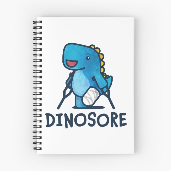 Item preview, Dinosore in Blue + Underarm Crutches designed and sold by Tom Napper Design.