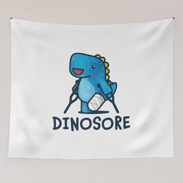 Item preview, Dinosore in Blue + Underarm Crutches designed and sold by Tom Napper Design.