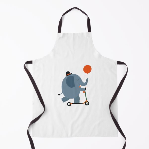 Item preview, Funny Elephant on Scooter with Balloon designed and sold by OlhaDreamArt.