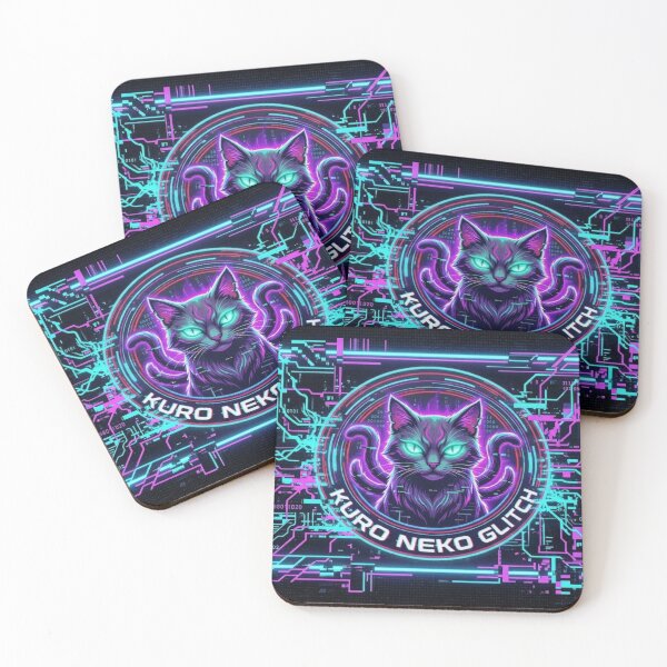 Item preview, Kuro Neko Glitch - Cyberpunk Nekomata Edition designed and sold by dragon580.
