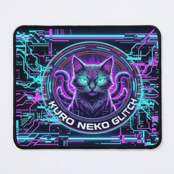 Item preview, Kuro Neko Glitch - Cyberpunk Nekomata Edition designed and sold by dragon580.