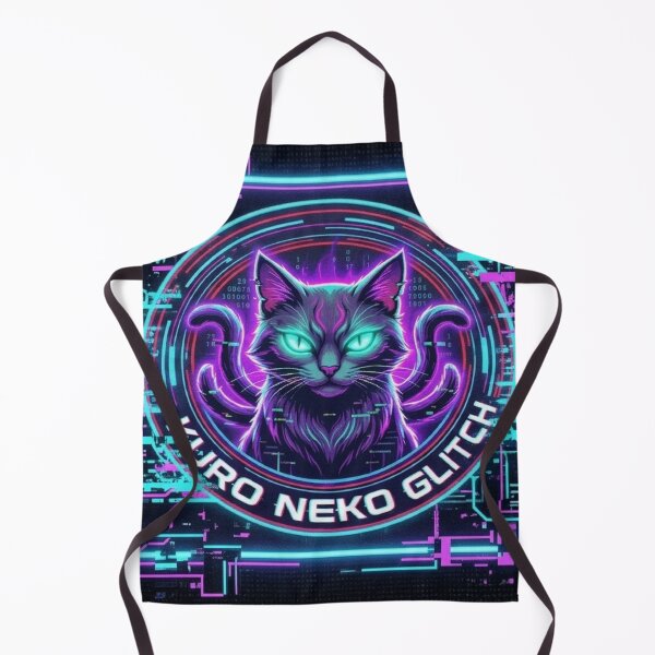 Aperçu de l'œuvre Kuro Neko Glitch - Édition Cyberpunk Nekomata créée et vendue par dragon580.