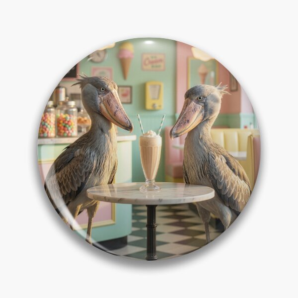 Item preview, Shoebill Storks Share a Malt designed and sold by Tridentulus.