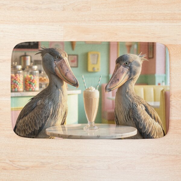 Item preview, Shoebill Storks Share a Malt designed and sold by Tridentulus.