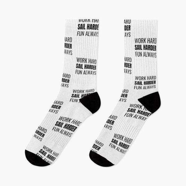 Item preview, Work Hard Sail Harder Fun Always (Black) designed and sold by ShipCrewNation.