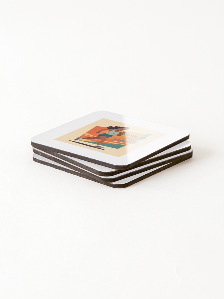 Thumbnail 4 of 5, Coasters (Set of 4), Runner Sticker designed and sold by Foundlings.