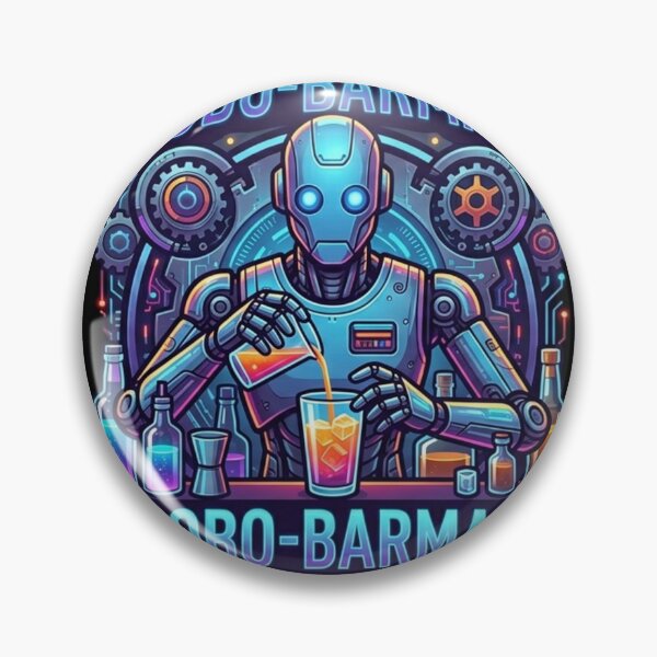 Item preview, Robo-Barman Cyberpunk Neon designed and sold by Neo Tokio.