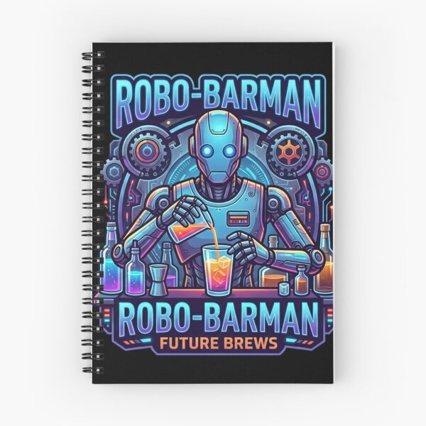 Item preview, Robo-Barman Cyberpunk Neon designed and sold by Neo Tokio.