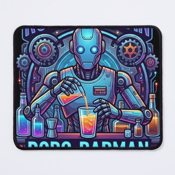Artikelvorschau, Robo-Barman Cyberpunk Neon entworfen und verkauft von Neo Tokio.