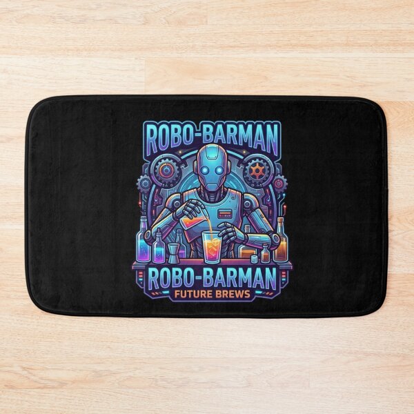 Item preview, Robo-Barman Cyberpunk Neon designed and sold by Neo Tokio.