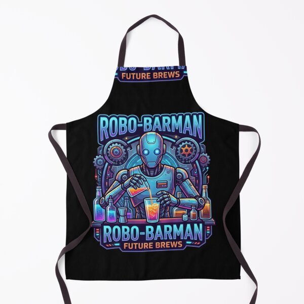 Item preview, Robo-Barman Cyberpunk Neon designed and sold by Neo Tokio.