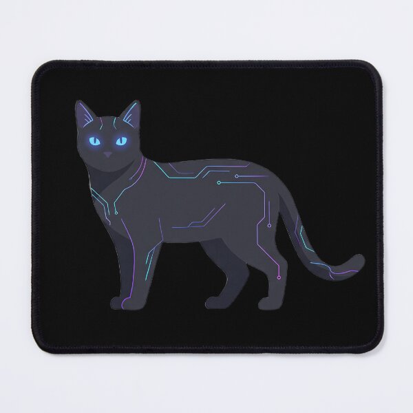 Item preview, Neon Circuit Cyberpunk Cat designed and sold by LYZ7VANI.