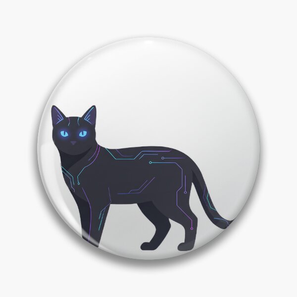 Artikelvorschau, Neon Circuit Cyberpunk Cat entworfen und verkauft von LYZ7VANI.