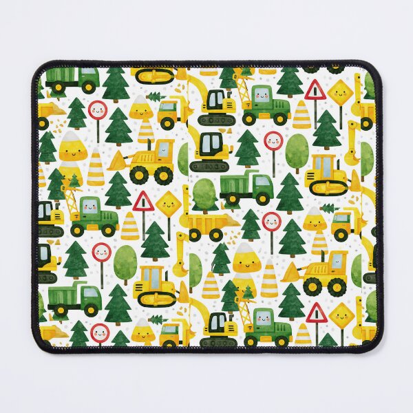 Item preview, Yellow Construction Vehicles and Cones Kids Pattern designed and sold by Piotrek0001.